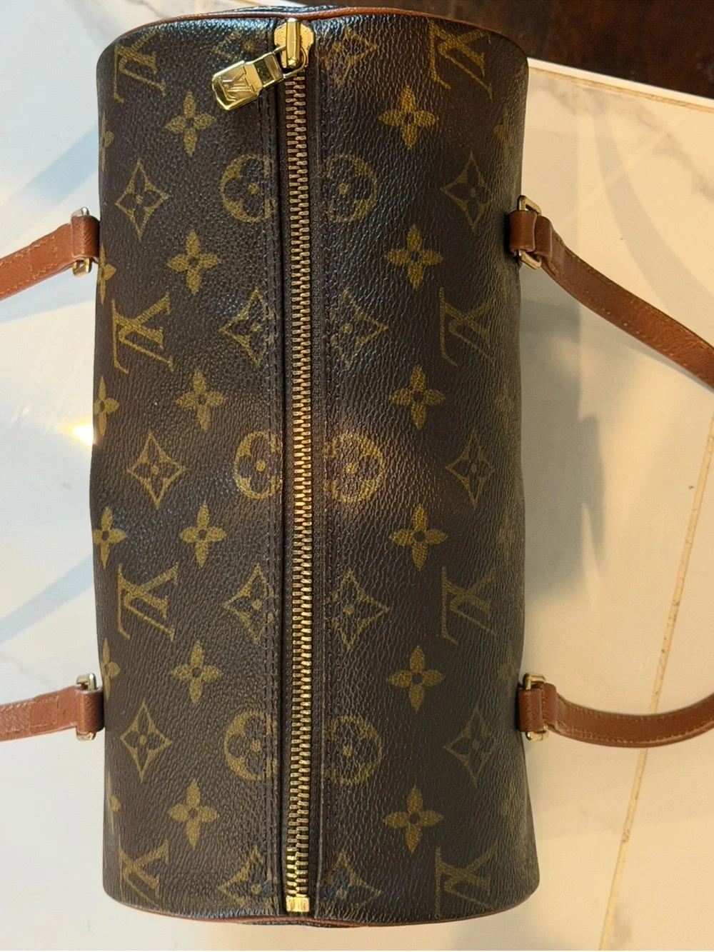 Louis Vuitton Papillon 26 Monogram Barrel Bag in Brown - AUTHENTIC- Vintage 1997